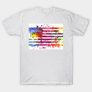 Splash US Flag T-Shirt